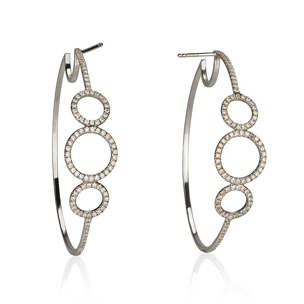 Bubbles hoops earrings