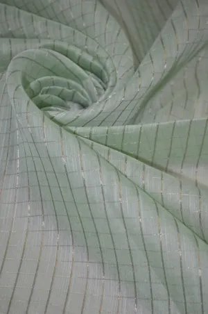 Chanderi Slub Textured Checkered Fabric ( TO BUY A QUANTITY OF 1.5,2.5,3.5 PLEASE CALL US AT 9930655009)