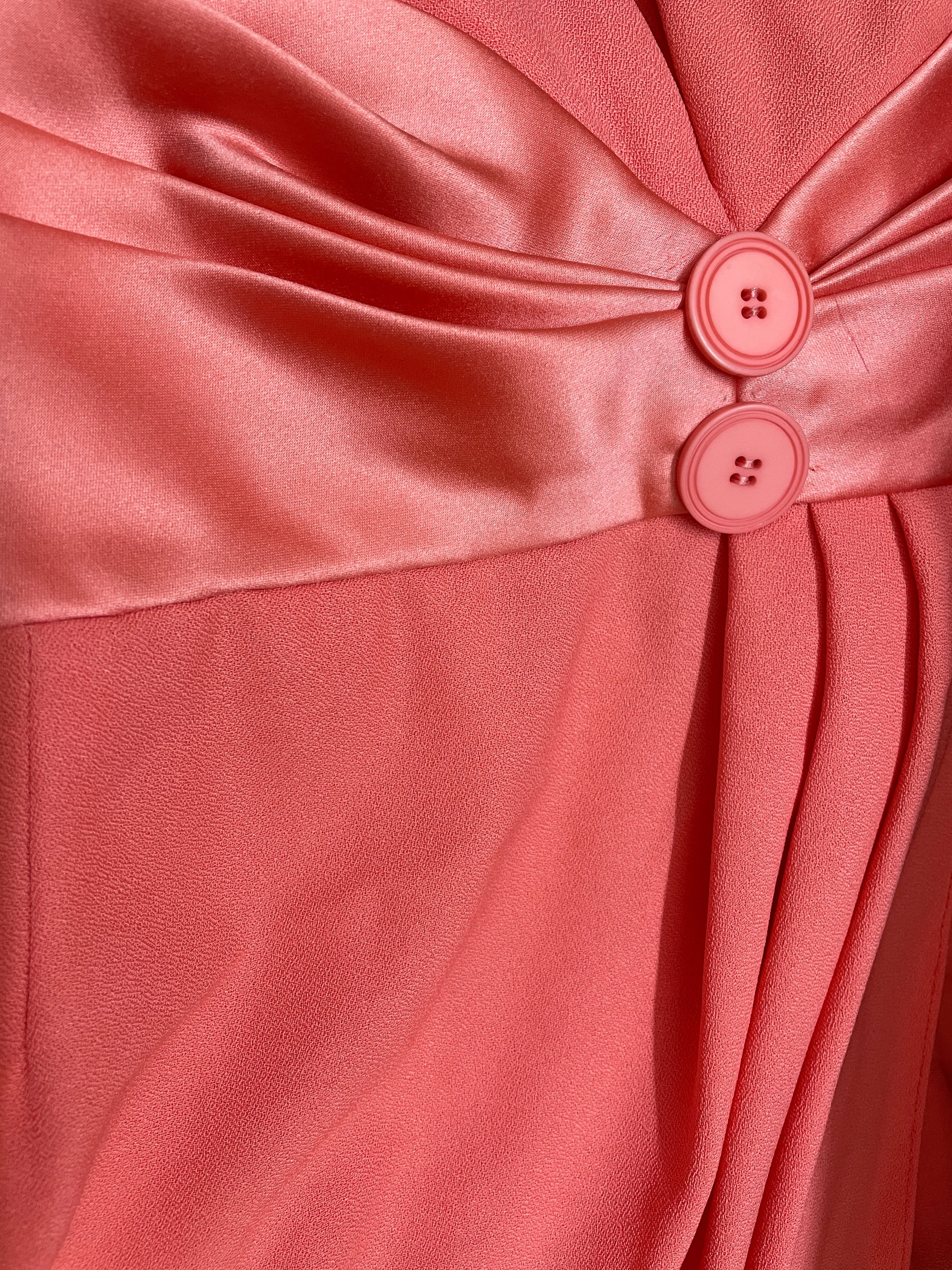 Charming Coral Devil's Horn Orange Dress