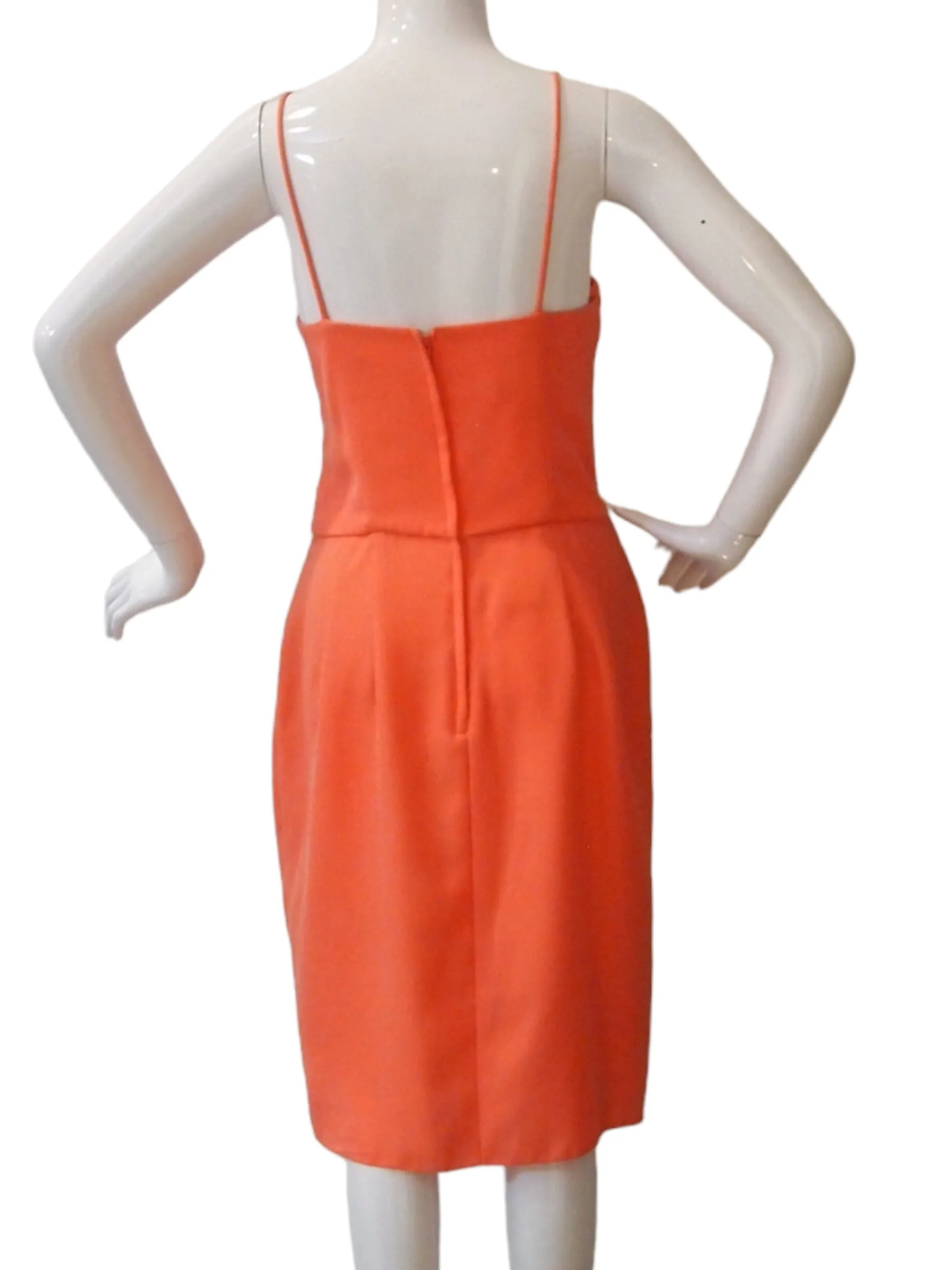 Charming Coral Devil's Horn Orange Dress