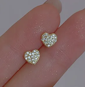 Children's Earrings:  Fairy Kisses Earrings with Push Backs - Fairy Flower with Dew Drop