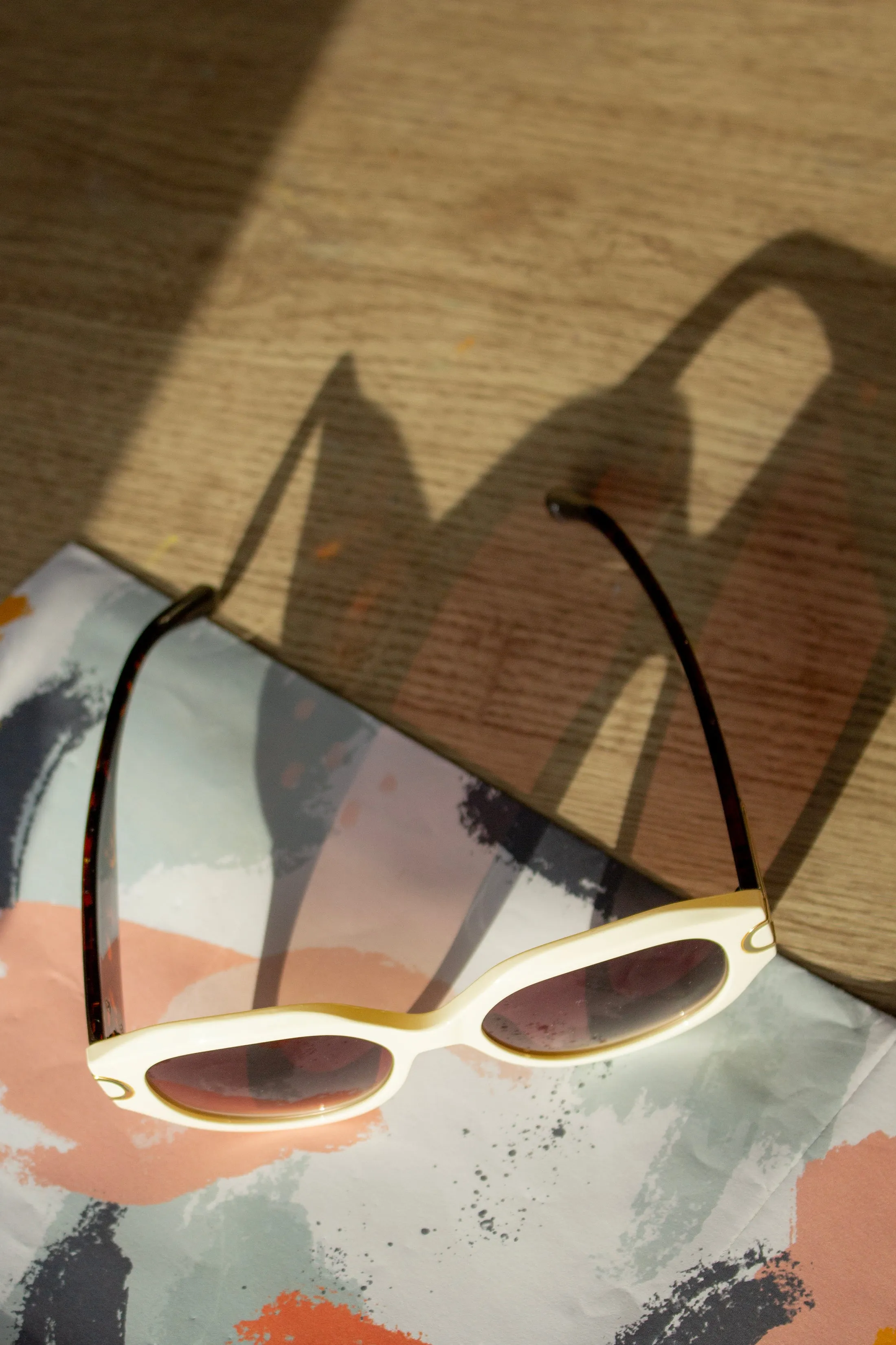 Circle Arm Detail Oversize Sunglasses