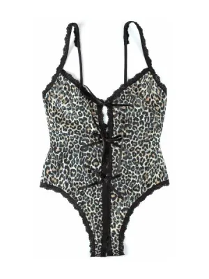Classic Leopard Open Teddy -