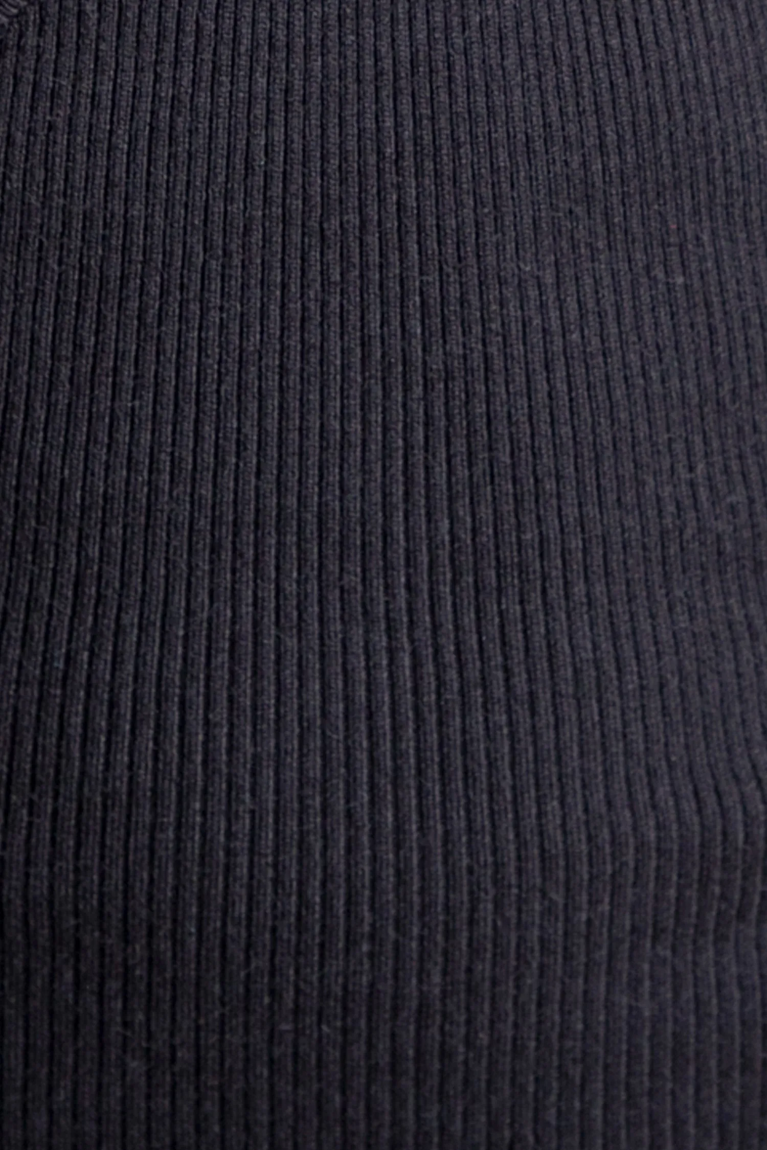 COURTNEY LONG SLEEVE KNIT MINI DRESS - Black
