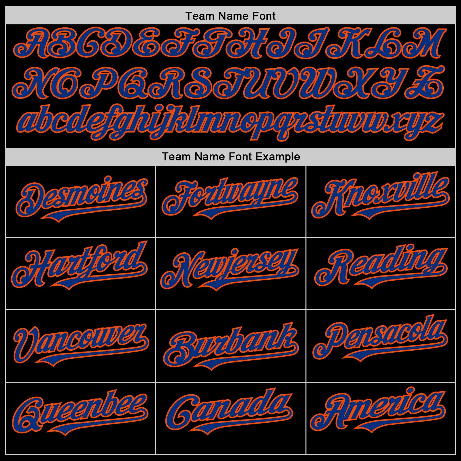 Custom Black Royal-Orange Line Authentic Baseball Jersey