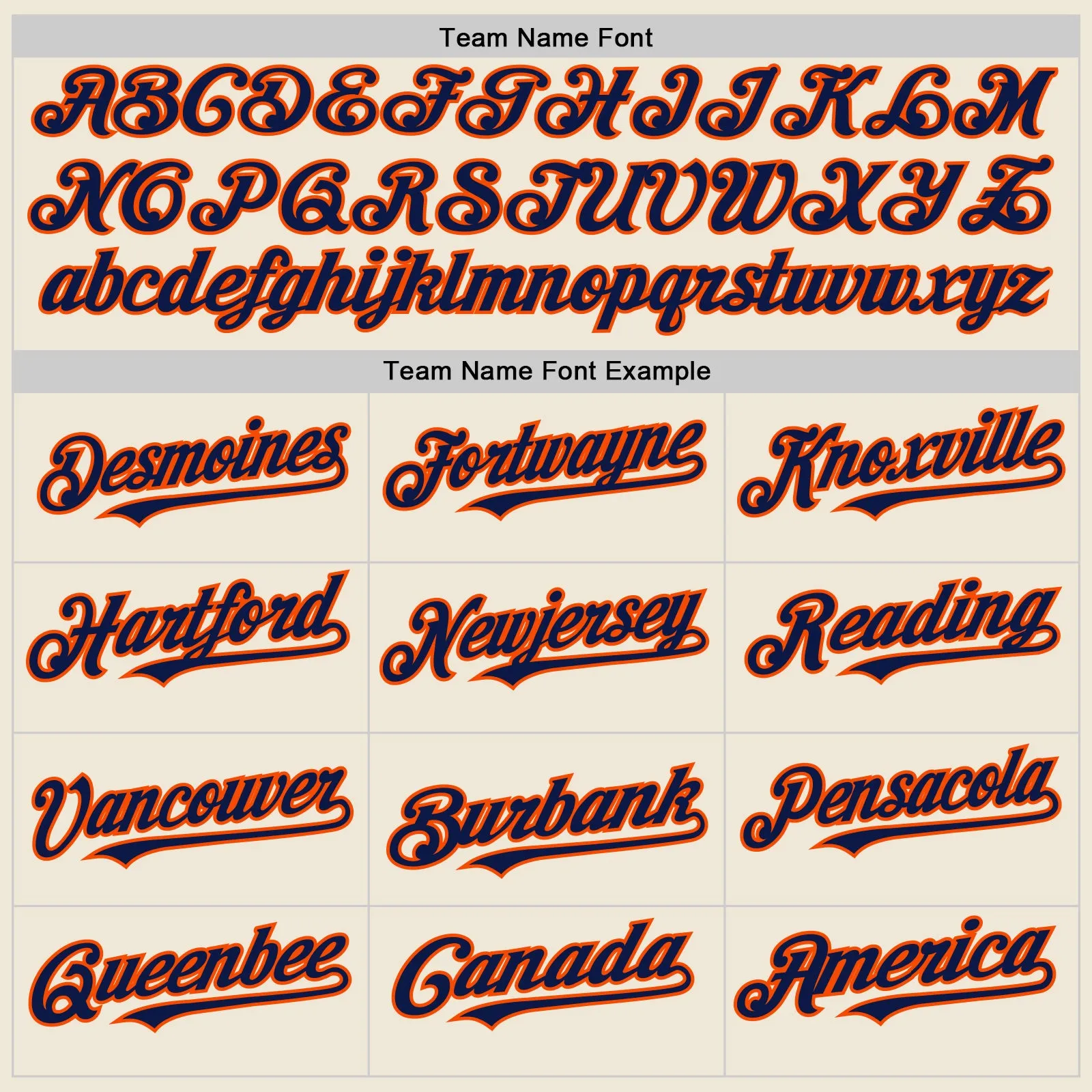 Custom Cream Navy-Orange Line Authentic Baseball Jersey