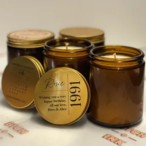 Custom Printed Candle