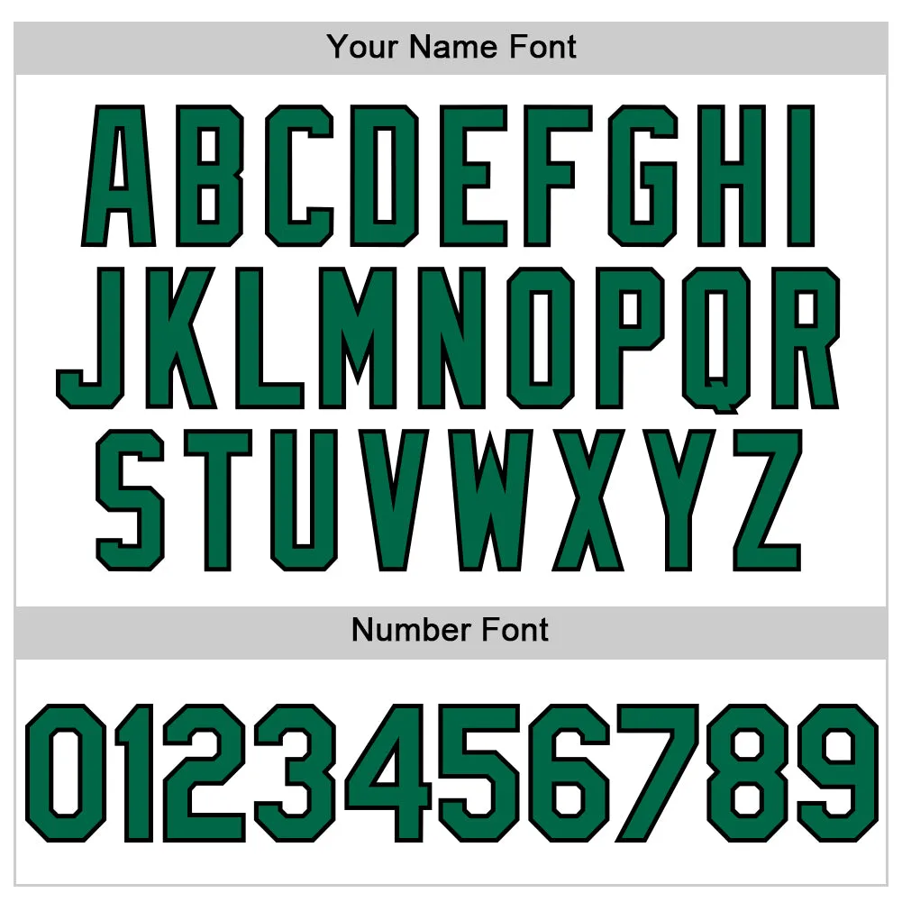 Custom White Kelly Green-Black Line Authentic Baseball Jersey