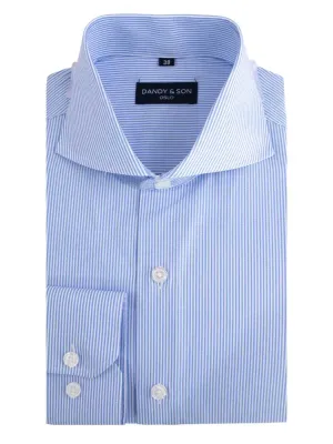 Cutaway Classic Blue Striped Shirt