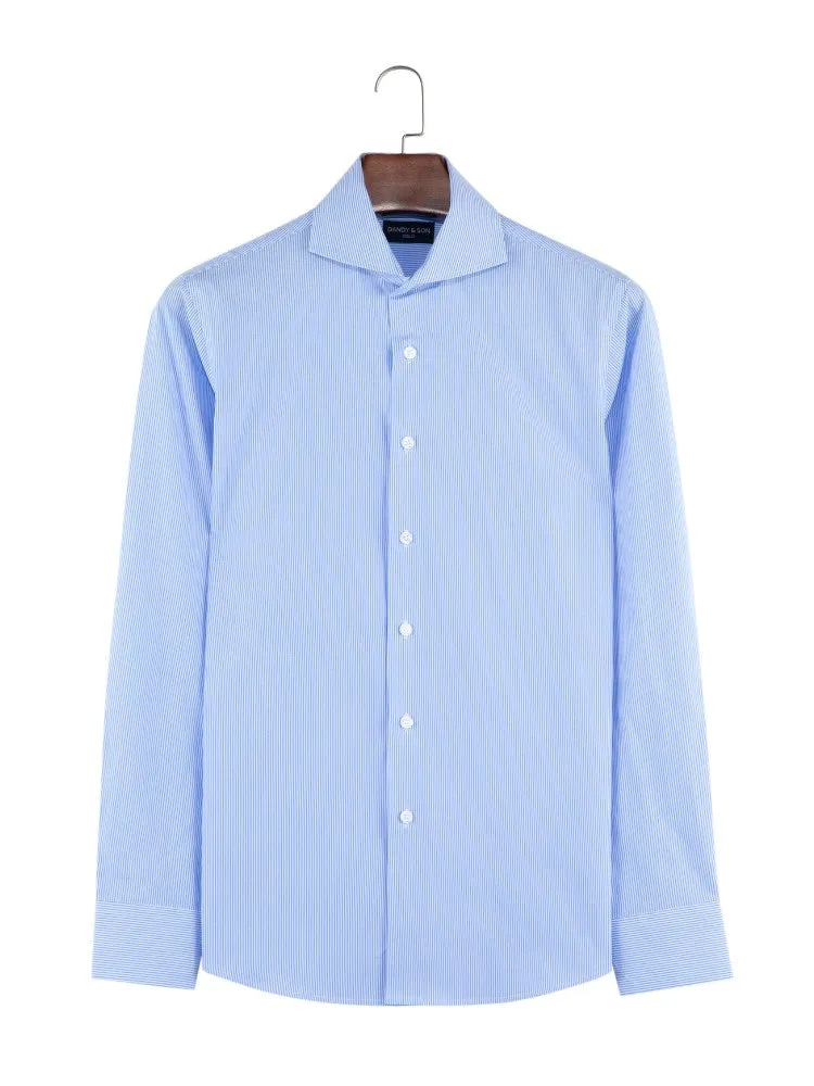 Cutaway Classic Blue Striped Shirt