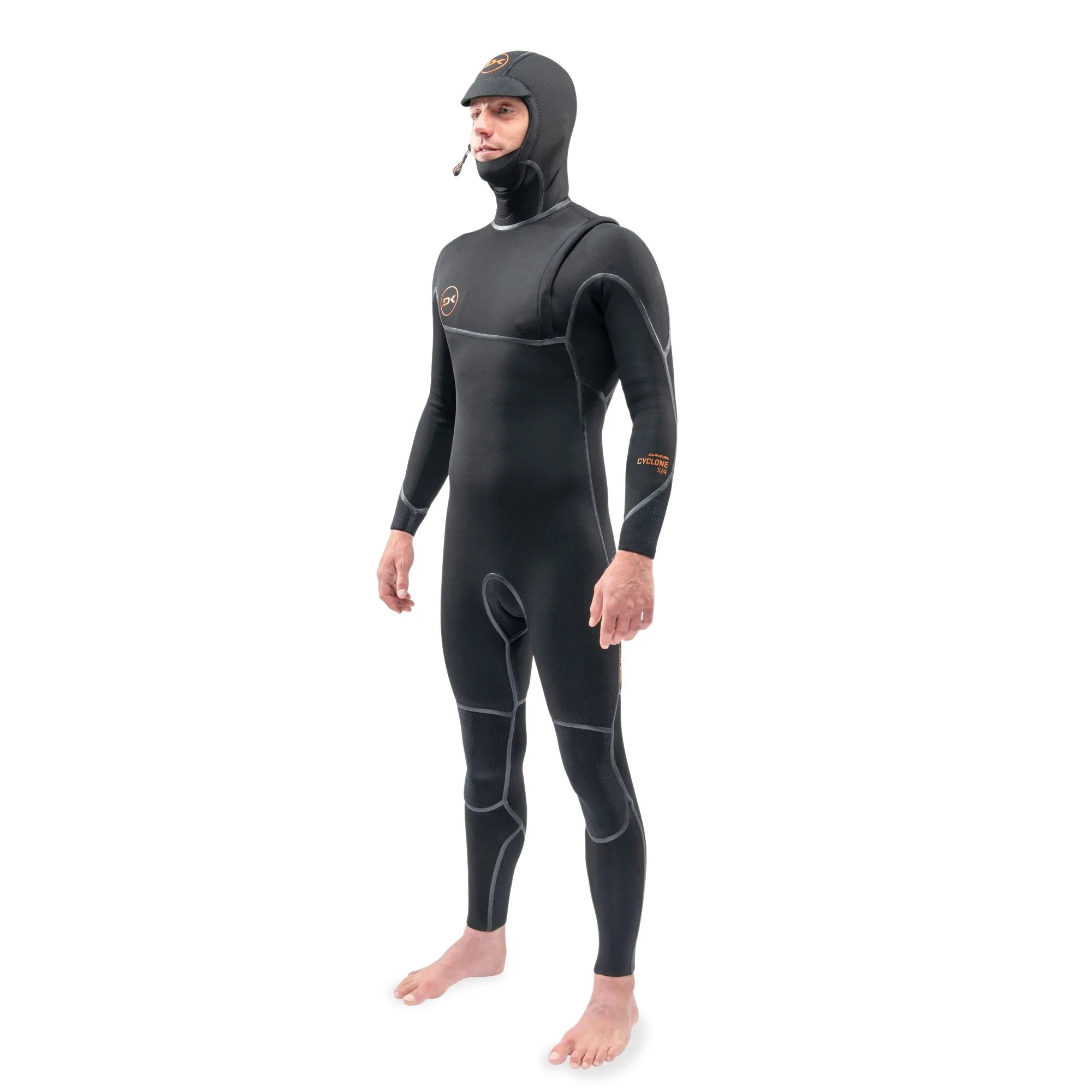 Dakine Men'S Cyclone Zip Free Hooded Wetsuit - 5/4Mm