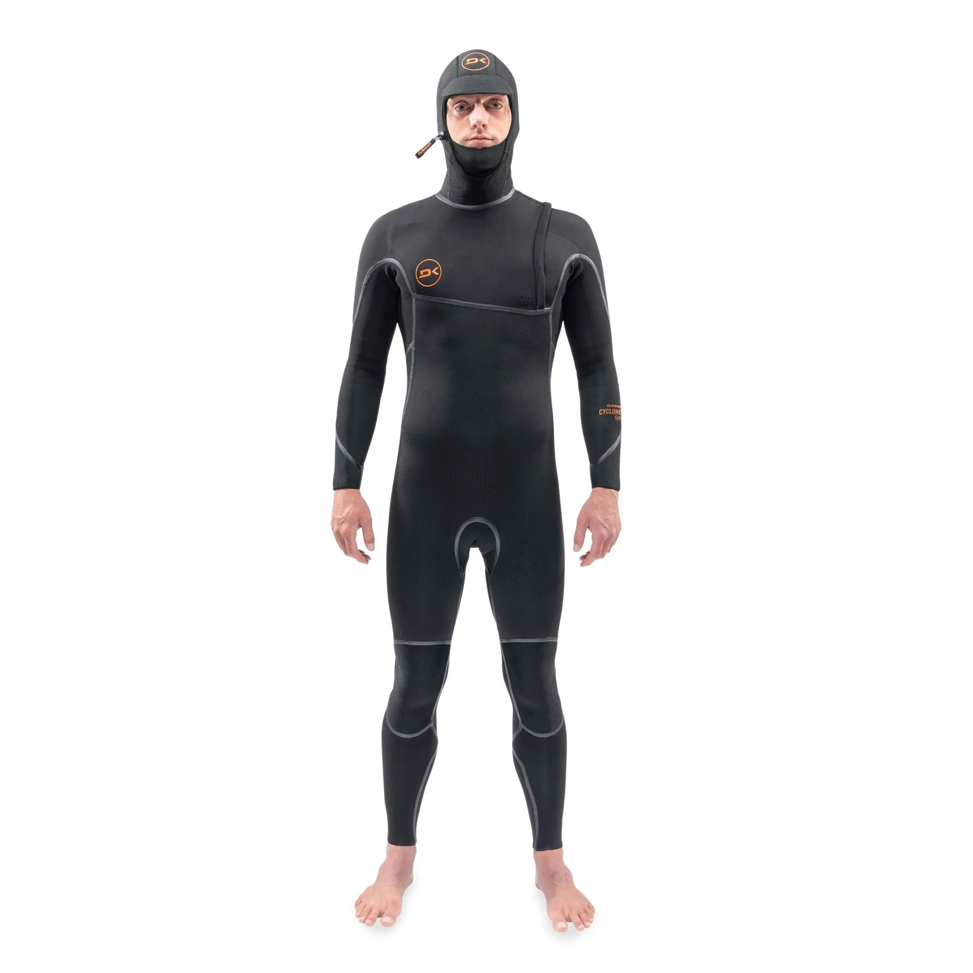 Dakine Men'S Cyclone Zip Free Hooded Wetsuit - 5/4Mm