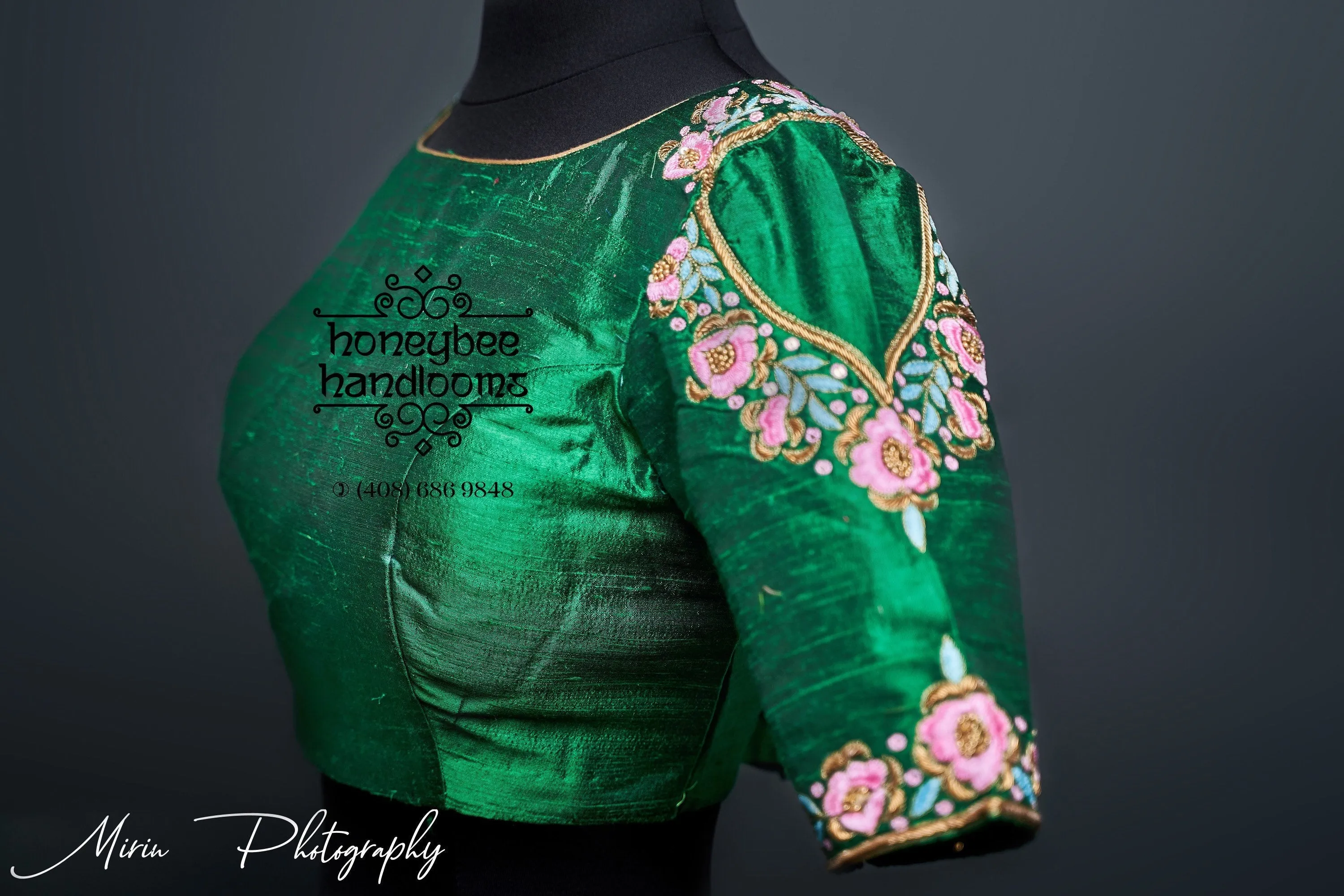 Designer blouse | Maggamwork Blouse | Indian Bridal Blouse | from HoneyBee Handlooms