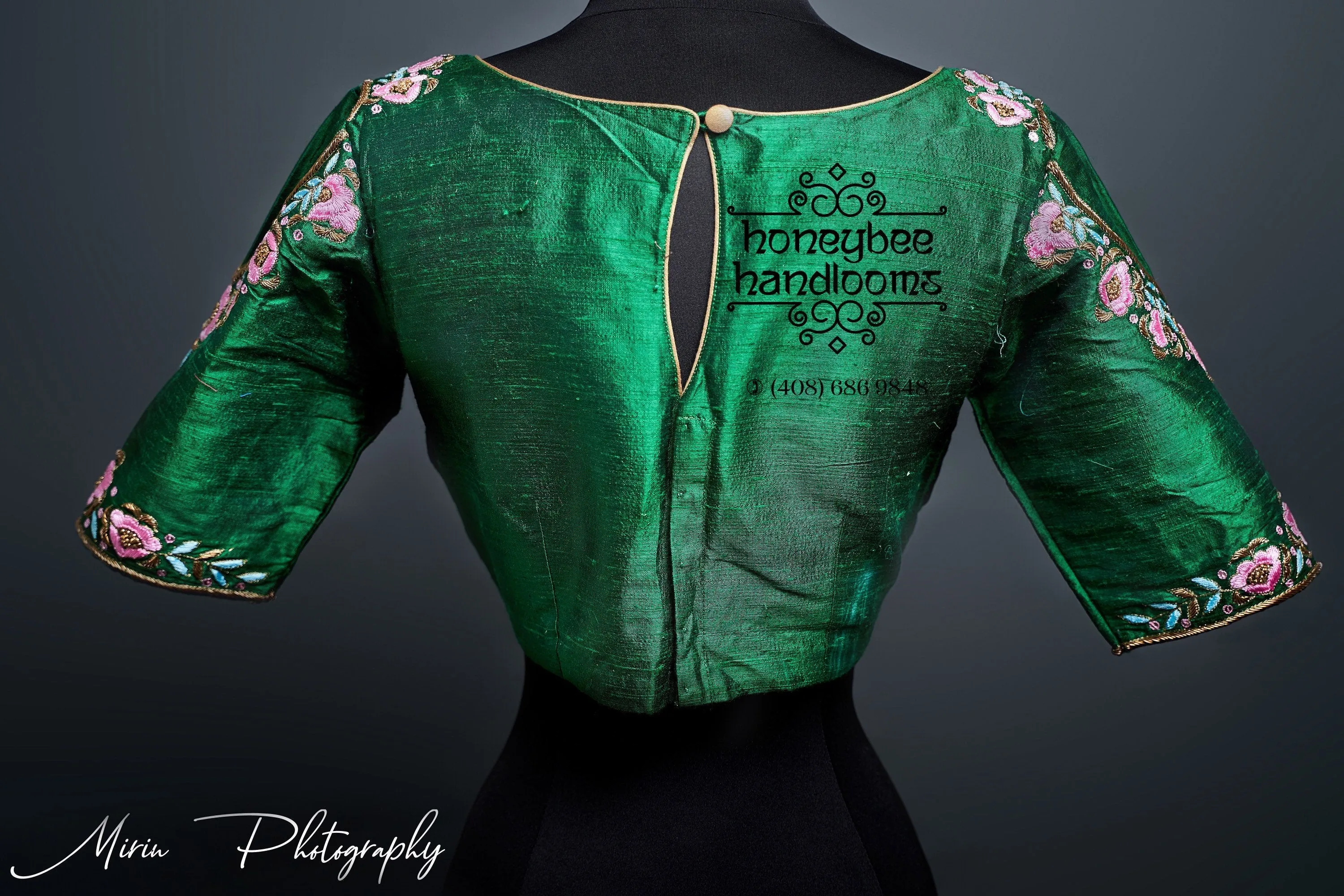 Designer blouse | Maggamwork Blouse | Indian Bridal Blouse | from HoneyBee Handlooms