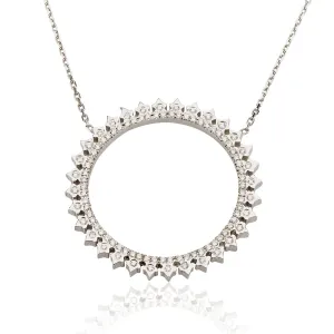 Diamond circle necklace