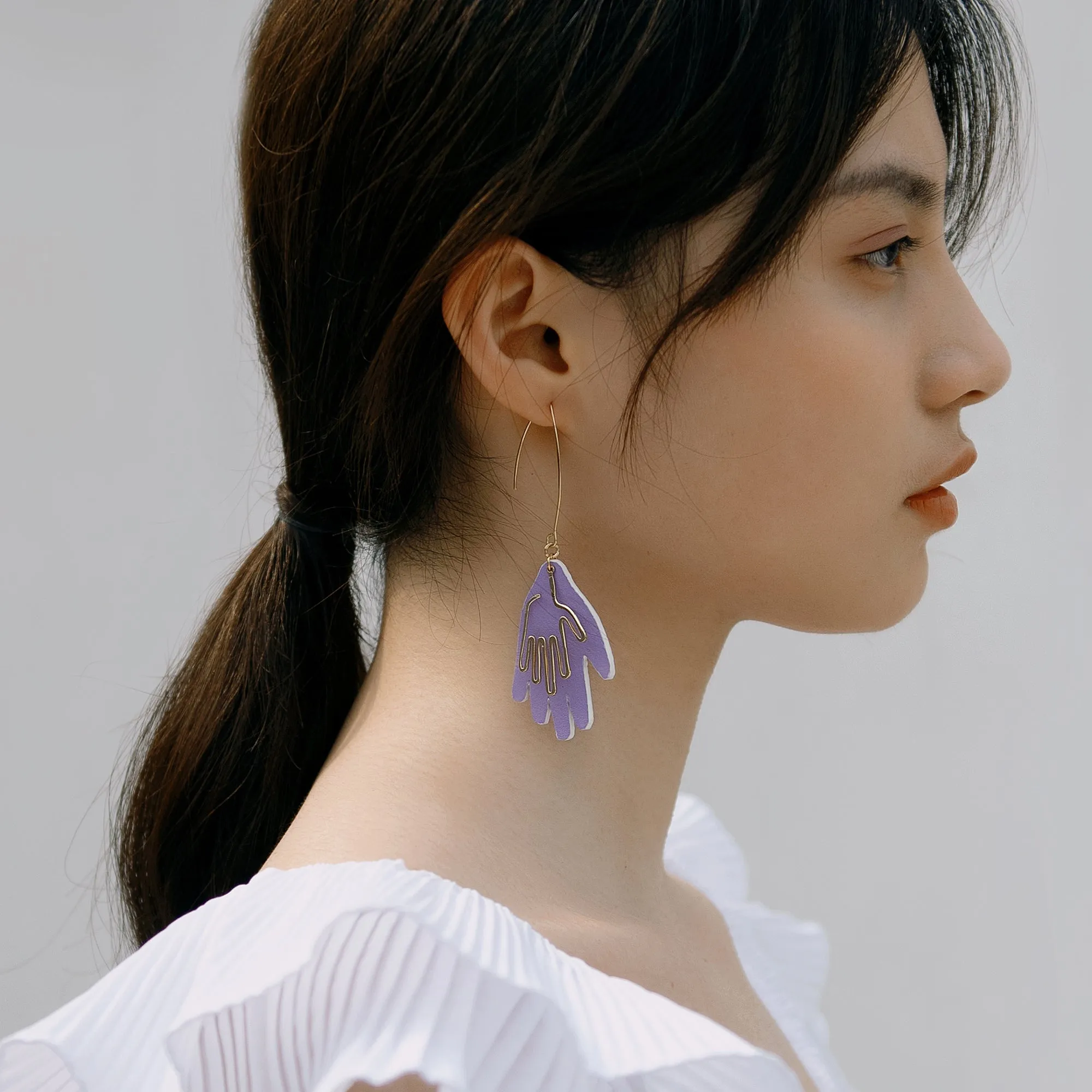 DIY Leather Kits - Cartoon Fantasy Palm Style Earring