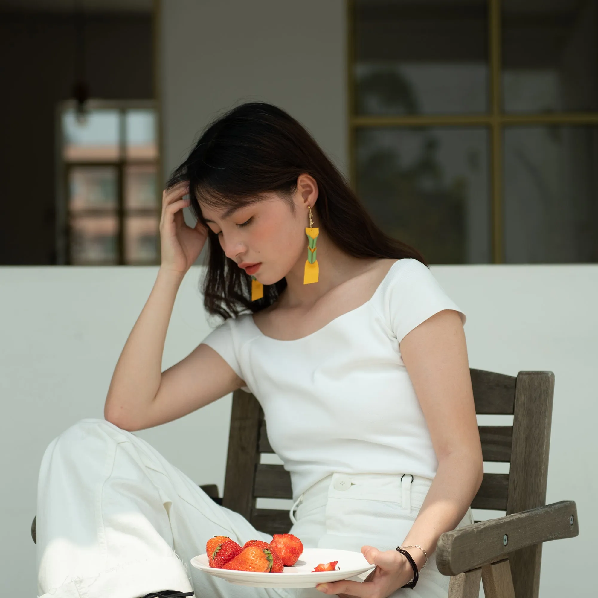DIY Leather Kits - Dancing Youth Face-lift Elongated Style Earring