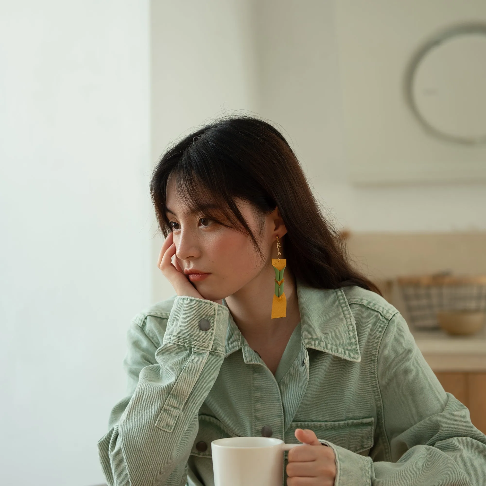 DIY Leather Kits - Dancing Youth Face-lift Elongated Style Earring