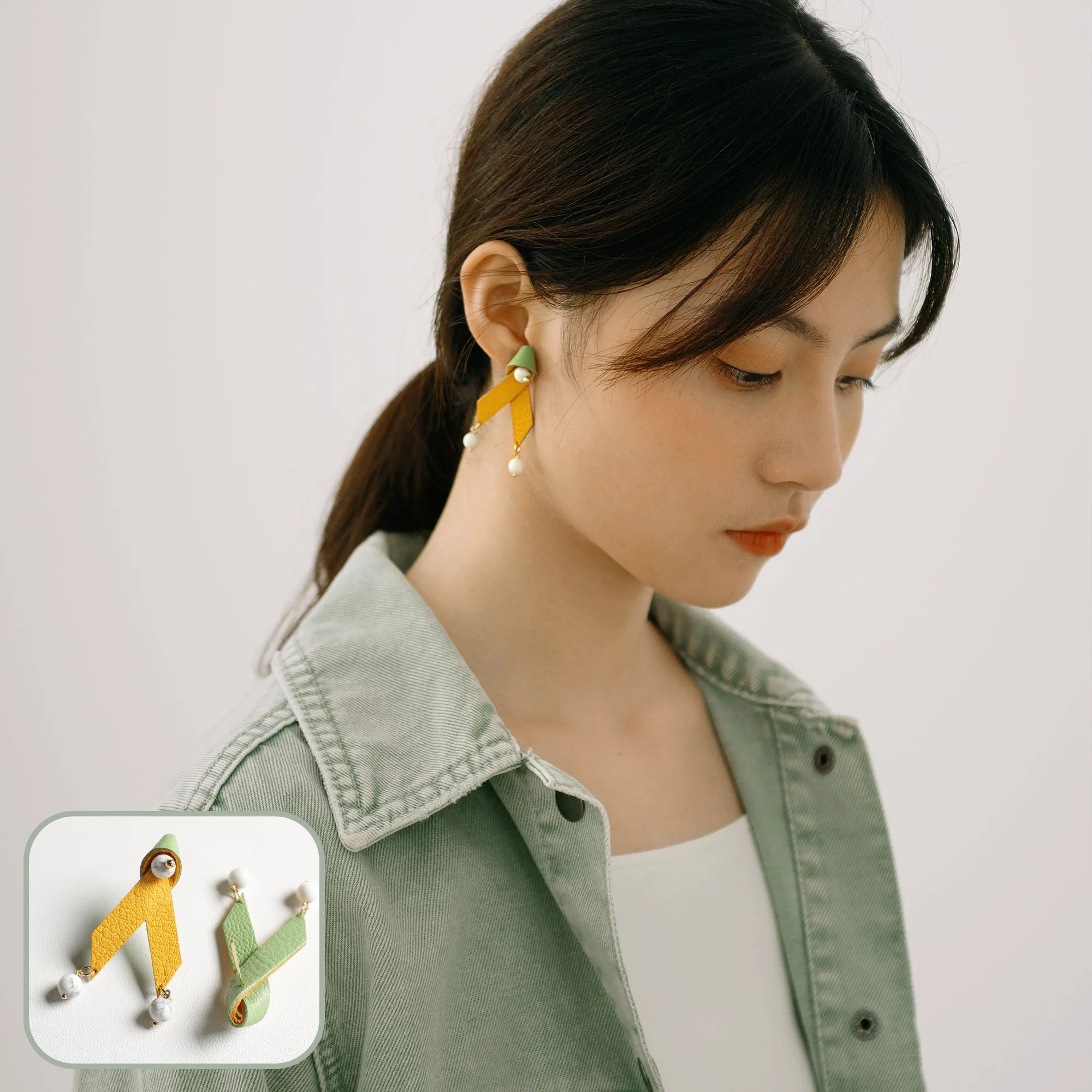 DIY Leather Kits - Leather Woven Style Earring