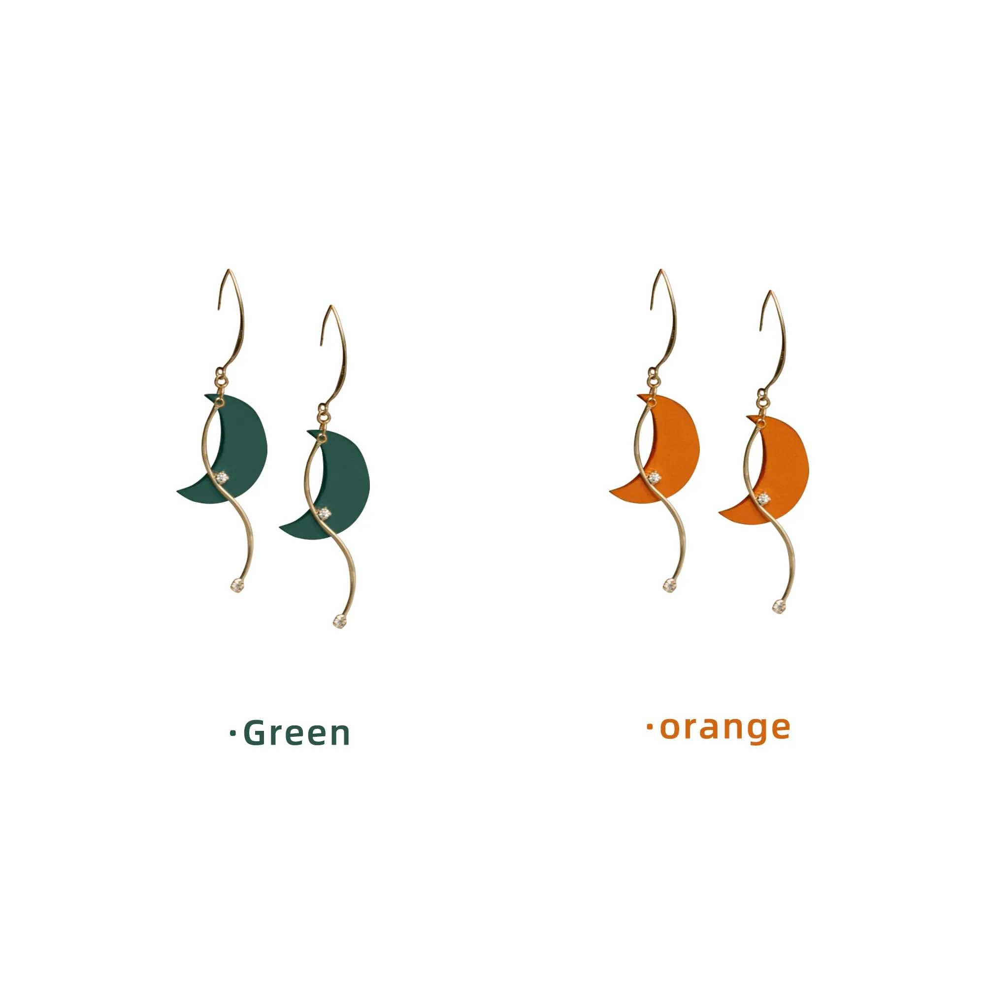 DIY Leather Kits - Moon Angel Style Earring