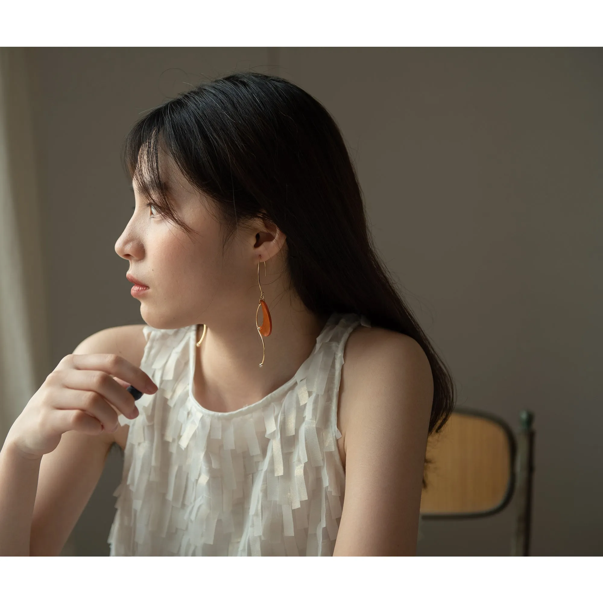 DIY Leather Kits - Moon Angel Style Earring