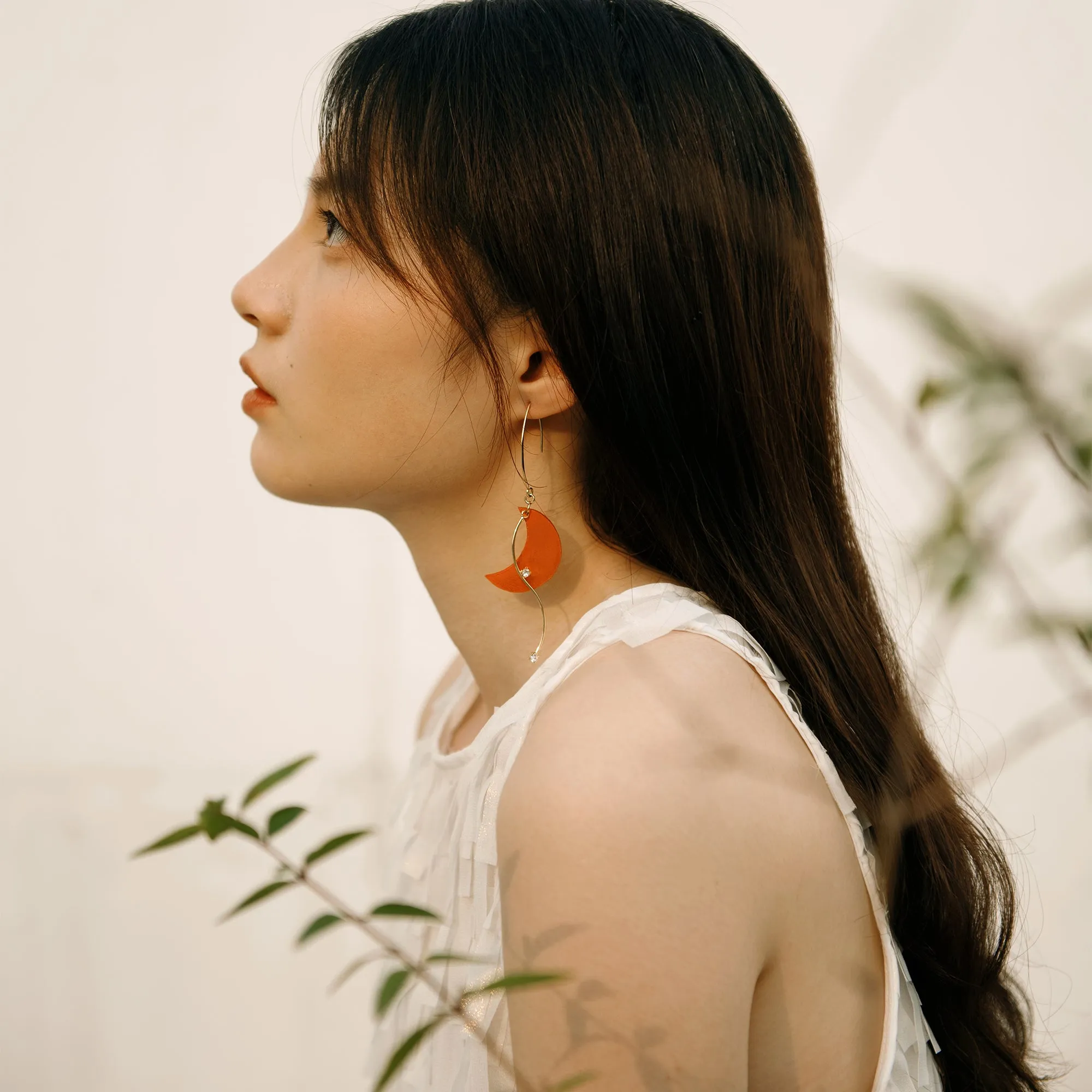 DIY Leather Kits - Moon Angel Style Earring