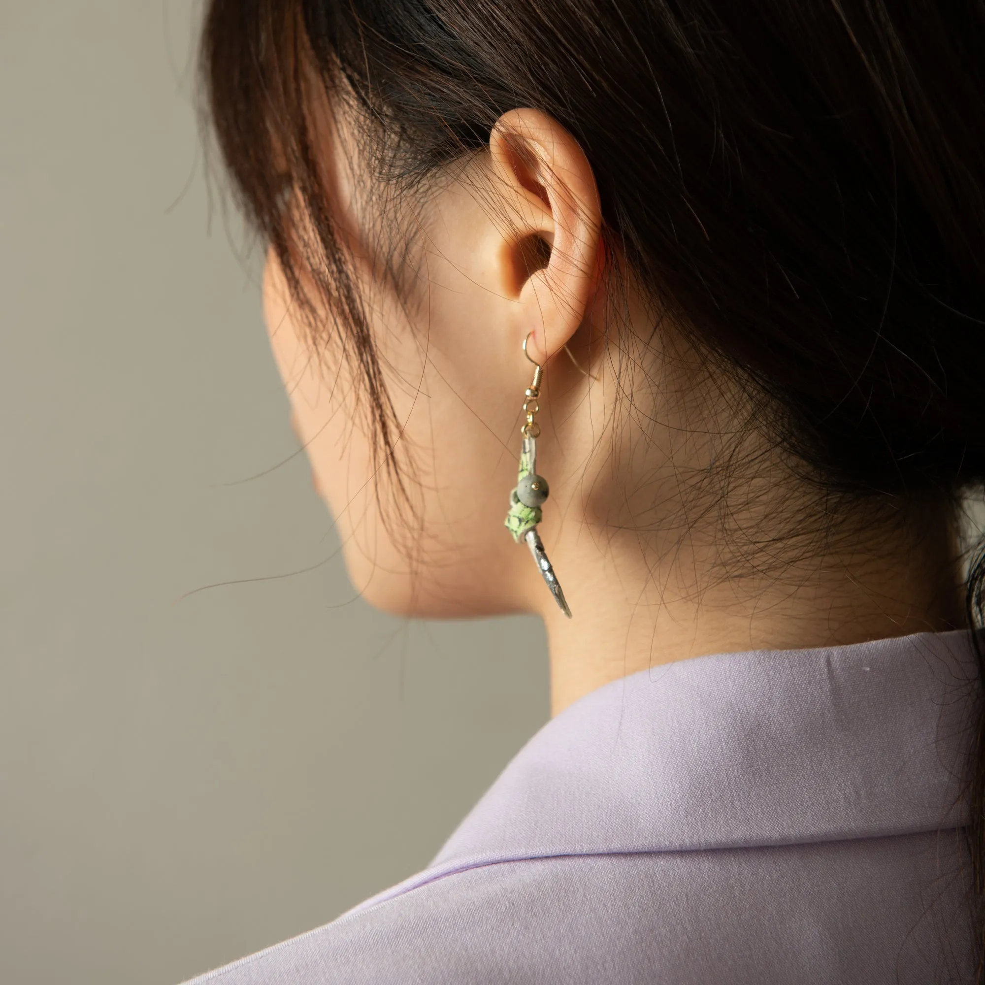 DIY Leather Kits - Snake Pattern Sexy Style Earring of Leather Woven
