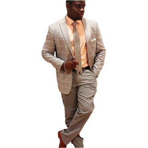 Dotted Pink and Grey Necktie