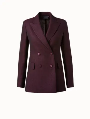 Double Breasted Jacket in Wool Lurex