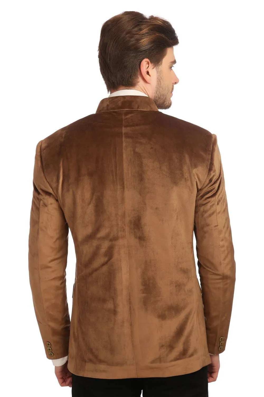 Dust Free Velvet Gold Bandhgala