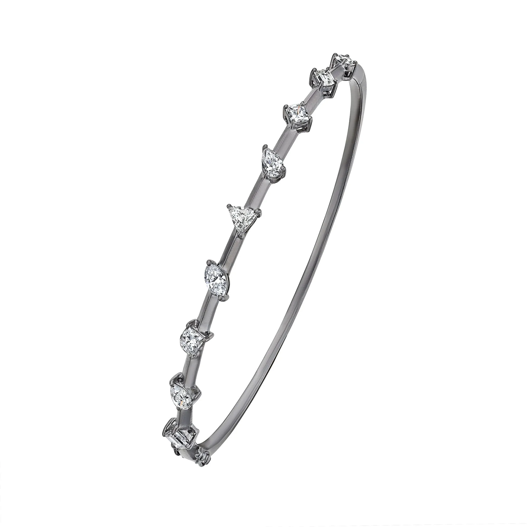 Elia Diamond Bracelet in Black Rhodium