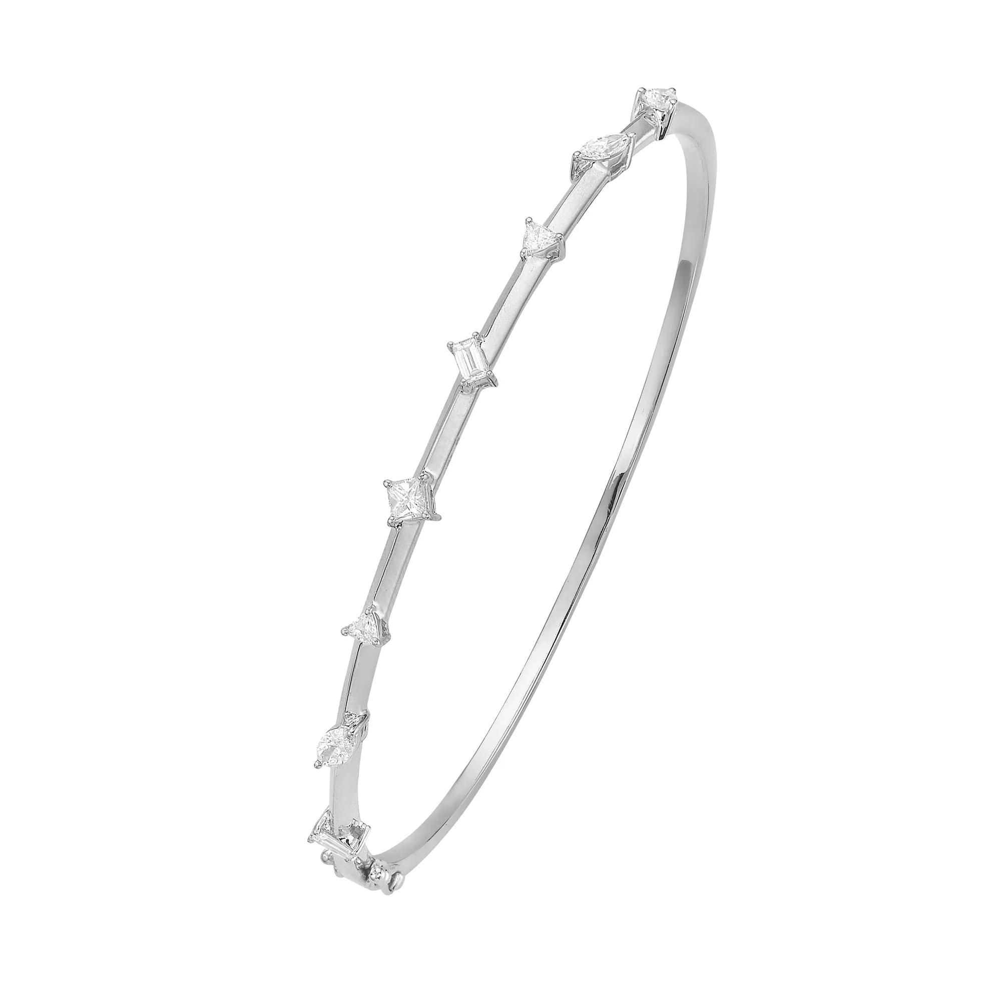 Elia Diamond Bracelet in White Gold