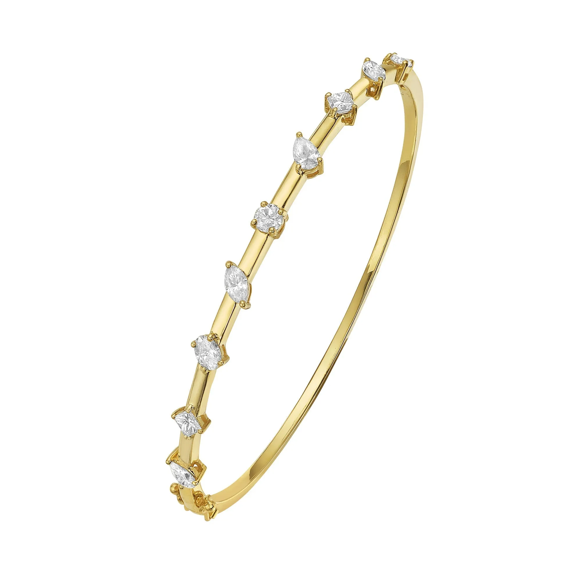 Elia Diamond Bracelet in Yellow Gold