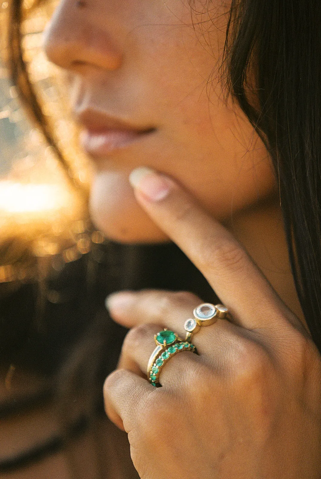 Emerald Eternity Band