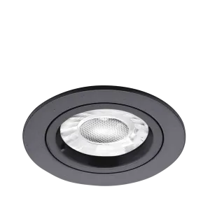 Enlite DL1B 230V GU10 Fixed Lock Ring Downlight Black (Lamp Not Included)