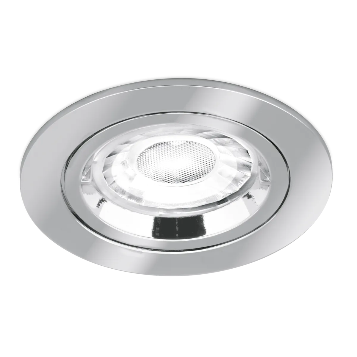 Enlite DL1P 230V GU10 Fixed Lock Ring Downlight Polished Chrome (Lamp Not Included)