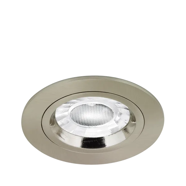 Enlite DL1S 230V GU10 Fixed Lock Ring Downlight Satin Nickel (Lamp Not Included)