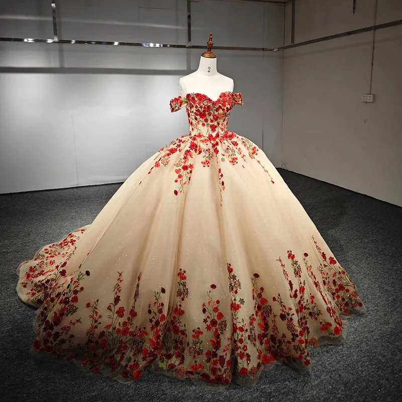Exquisite A Line Quinceanera Dresses Sweetheart Appliques Evening Party Gown