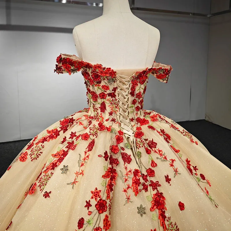 Exquisite A Line Quinceanera Dresses Sweetheart Appliques Evening Party Gown