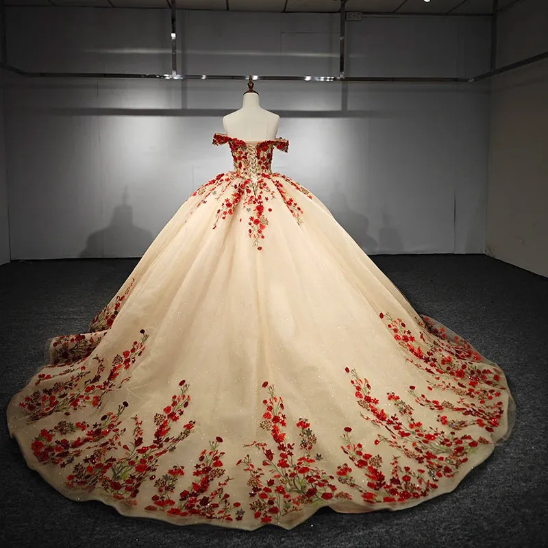 Exquisite A Line Quinceanera Dresses Sweetheart Appliques Evening Party Gown