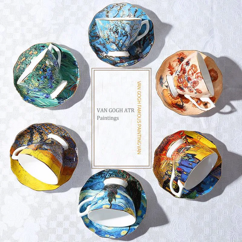 Exquisite Van Gogh Art Coffee Sets