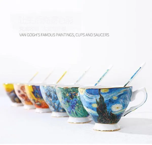 Exquisite Van Gogh Art Coffee Sets