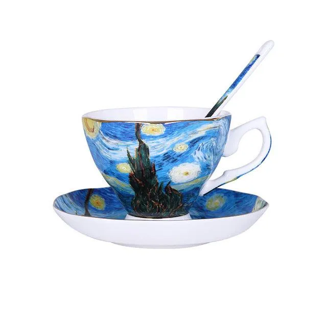 Exquisite Van Gogh Art Coffee Sets