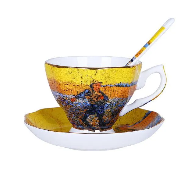 Exquisite Van Gogh Art Coffee Sets