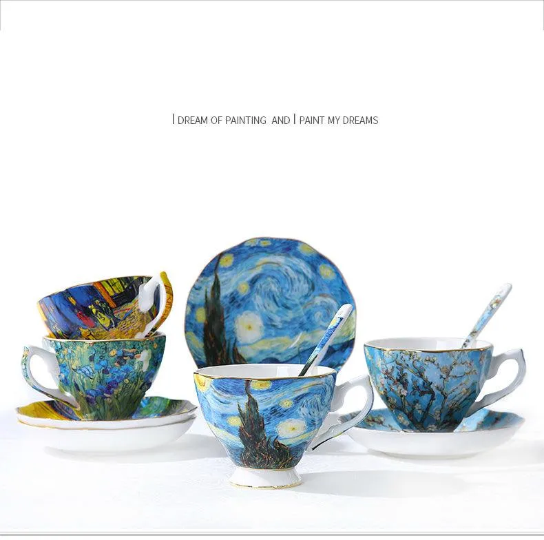 Exquisite Van Gogh Art Coffee Sets