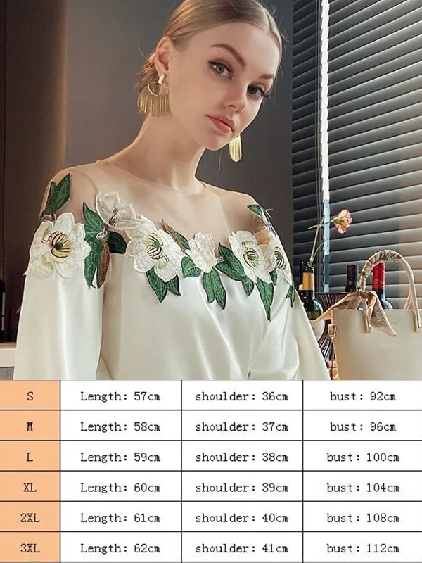 Faux Silk Blouses Loose OL Gauze Glossy Crop Tops