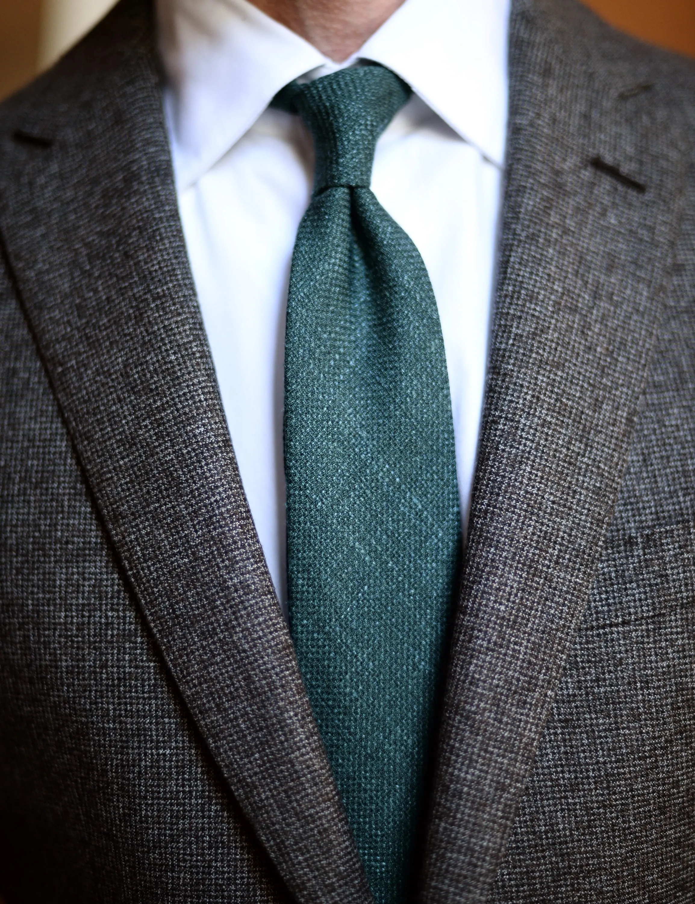 FINAL SALE: BKT50 Tailored Jacket in Super 130s Houndstooth Flannel - Smoke