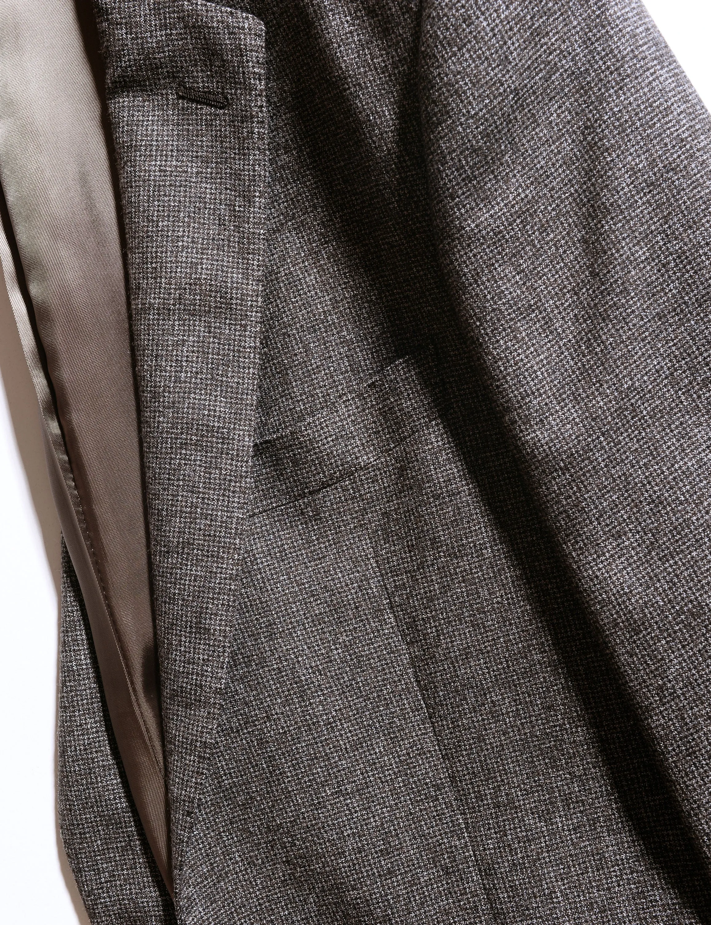 FINAL SALE: BKT50 Tailored Jacket in Super 130s Houndstooth Flannel - Smoke