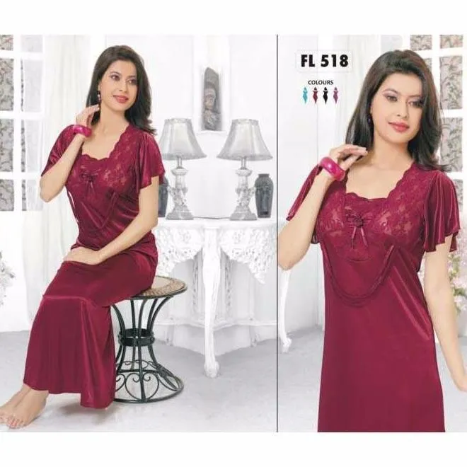 Flourish Silk Nightwear For Women- FL-518
