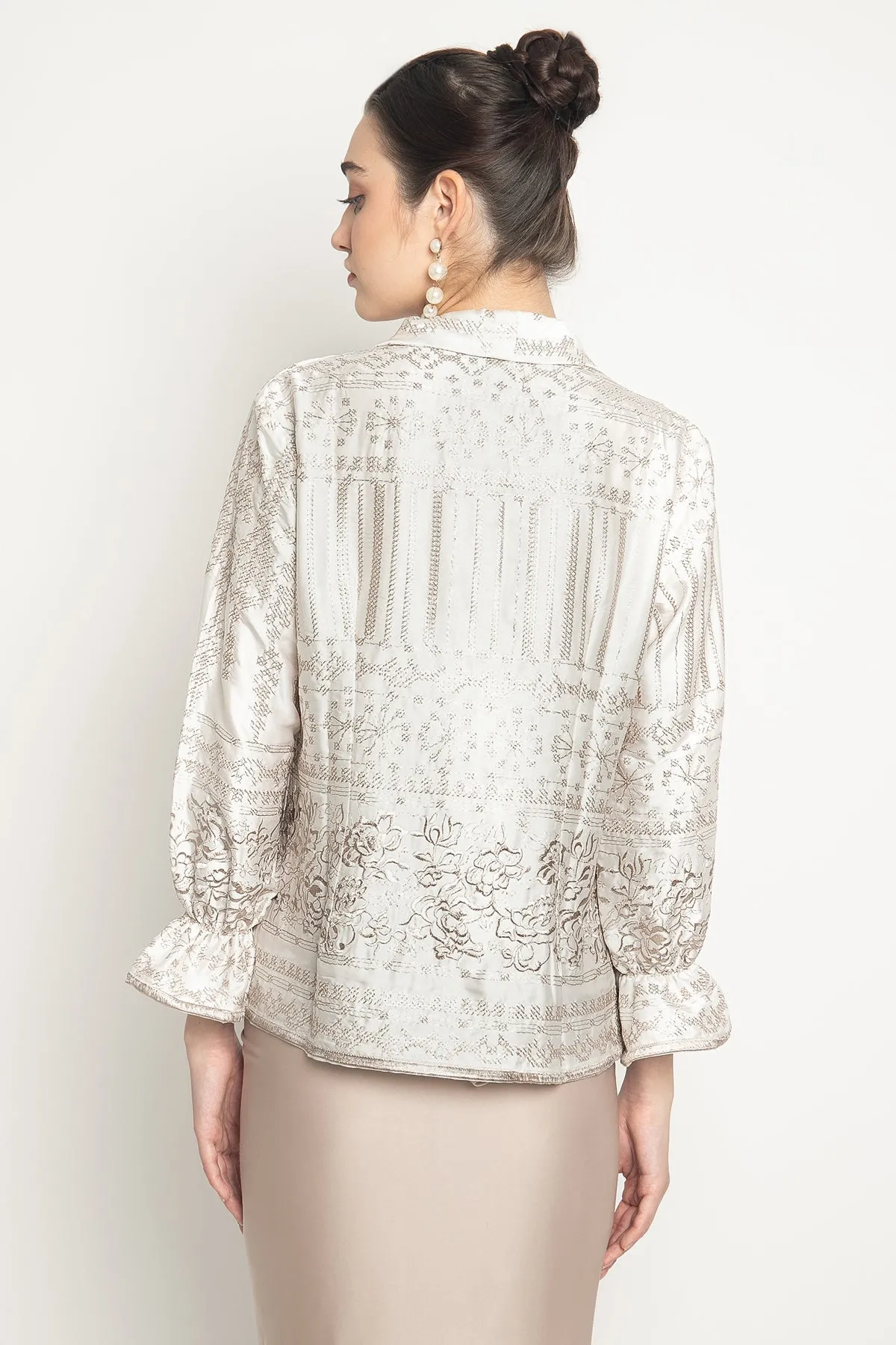 Geulis Kebaya Top in White